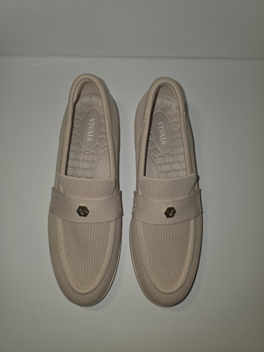 VIVAIA Liana Ballet Blush Knit Penny Loafers US 8 EU 39 - Picture 7 of 9